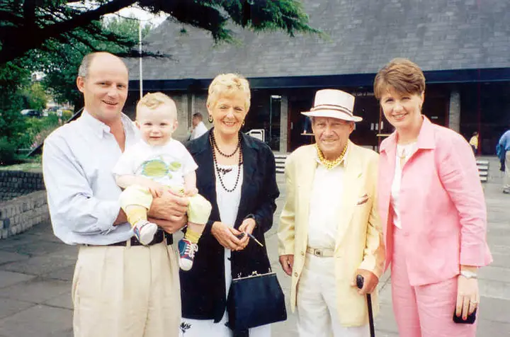 Stephen his wife Carol, Carl and Maura at Stephen and Carol's Daughter Isobel’s Christening