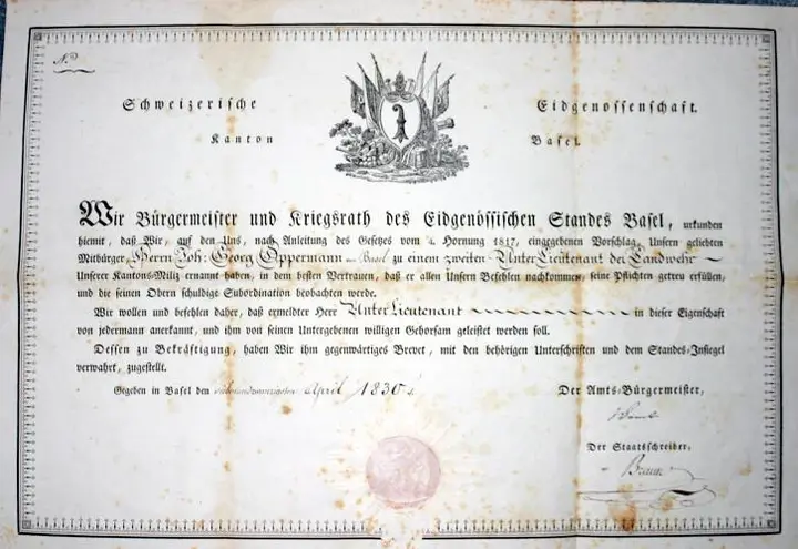 Johann's Formal Certificate