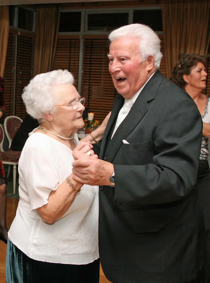 Johnny and Sophie stepping it out at his 90th