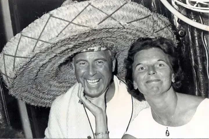 Johnny and Myriam on holidays in Spain
