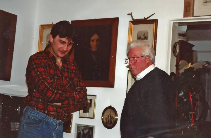 Johnny with his nephew William Oppermann