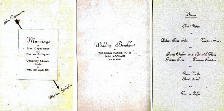 Wedding Menu