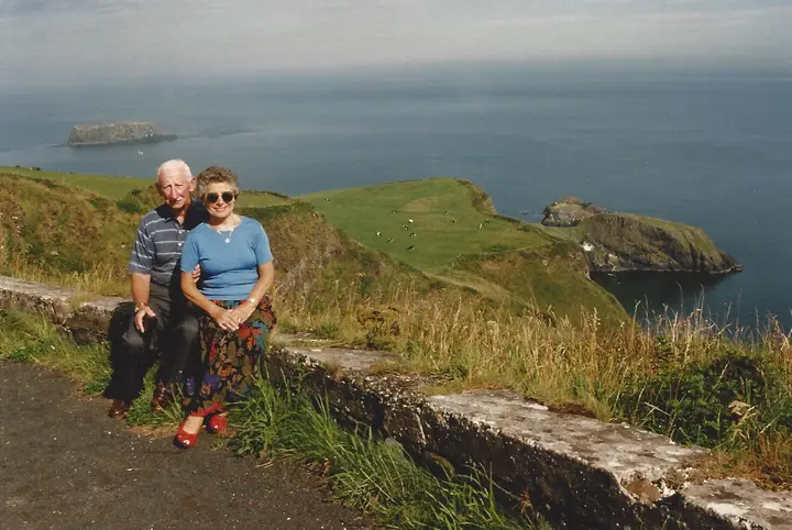 Maureen and Joe on holiday in the south of Ireland