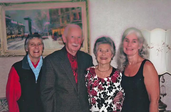 Maureen and Joe with their Daughters Elizabeth and Cathy