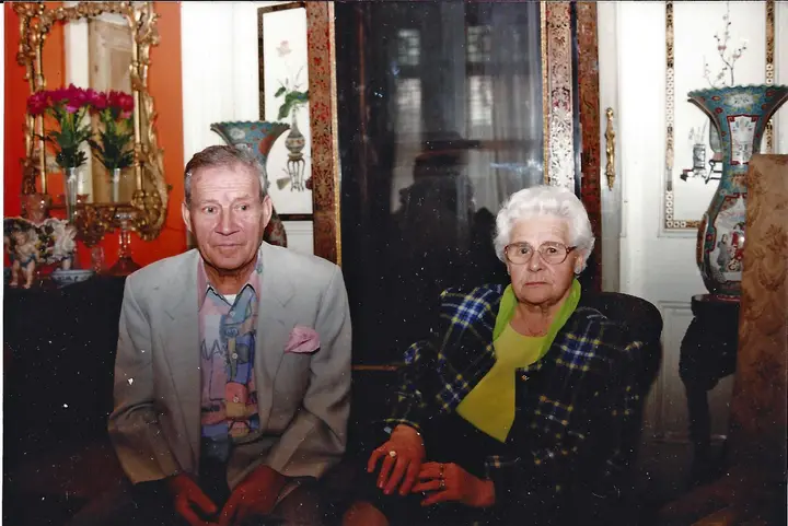 Sophie with her brother Carl at a lunch in their brother Willie's house in Rathgar Road