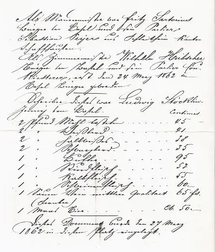 Page 1 - Letter found in plumbing tube 1862, Page 2 - Letter found in Plumbing tube 1862