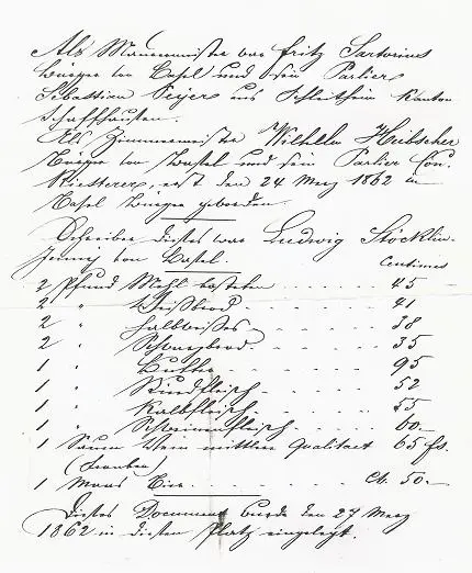 Page 3 - Letter found in plumbing tube 1862, Page 4 - Letter found in plumbing tube 1862